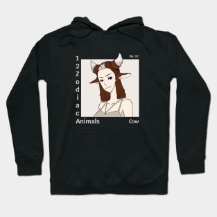 cow - 12 zodiac animals Hoodie